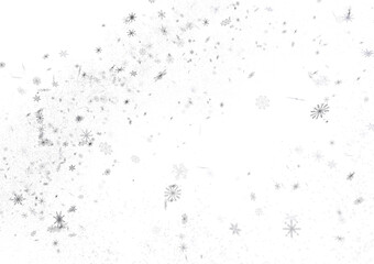 Gentle Snow Drift: Mind-Blowing 3D Illustration of Falling Holiday Snowflakes