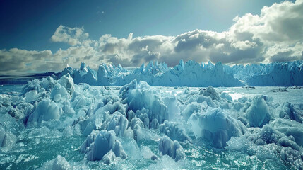 Ephemeral Beauty: Glacier's Time-Lapse Symphony