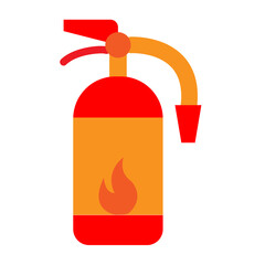 Fire extinguisher Flat Icon Design