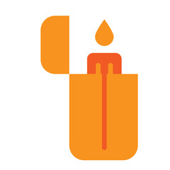 Lighter Flat Icon Design