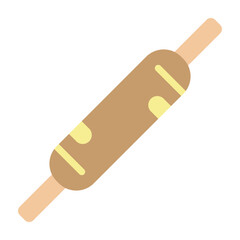 Rolling Pins Flat Icon Design