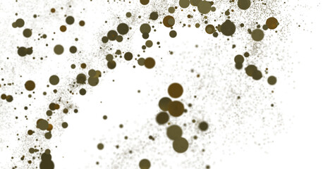 Sparkling Jubilation: Breathtaking 3D Illustration of Sparkling gold Confetti Celebration