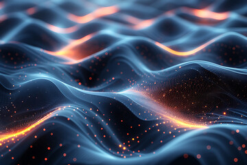 Abstract Tech Backdrop with Intricate Patterns and Open Spaces