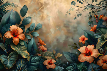 Realistic Canvas with Detailed Doodle Banner