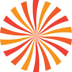 Fototapeta premium Retro stripe starburst