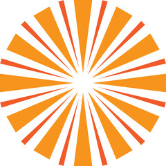 Retro stripe starburst