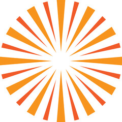 Retro stripe starburst