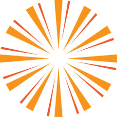 Retro stripe starburst