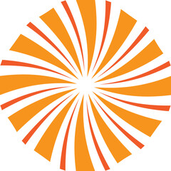 Retro stripe starburst