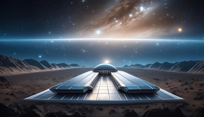 space station in space