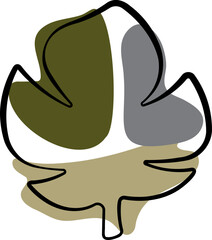 Boho leaf pattern for decoration