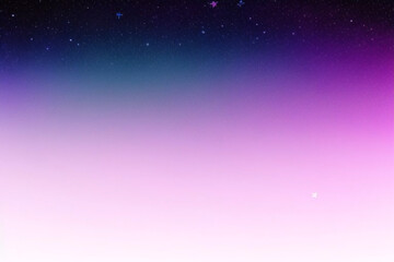 Obraz premium Gradient purple sky background. Pink night space with stars and sparkles. Vector dark galaxy. Fantasy cosmic vibrant color universe. Liquid iridescent outer space with glitter texture.