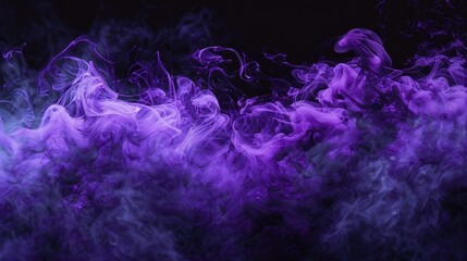 Neon purple smoke swirling against a black backdrop. Mysterious and enchanting vapor art