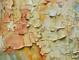 Rough stucco surfaces in artistic abstraction