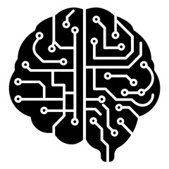  brain-motherboard vector illustration 