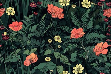 A tranquil and idyllic natural setting with lush vegetation