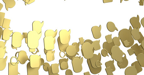 flying email icon and web flying