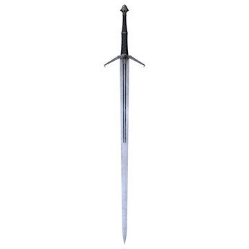 3d render fantasy steel sword isolated