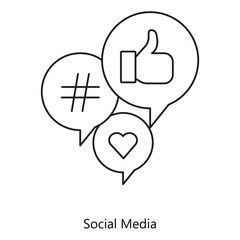 Social Media Icons. Vector Icon Design