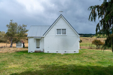 Rural church in Stanley Brook, Tasman, New Zealand.