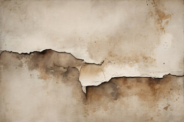 Obraz premium Old watercolor-style vintage paper texture with a weathered grunge surface