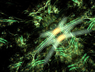 Imaginatory fractal abstract background Image