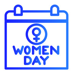 world women's day blue colour style