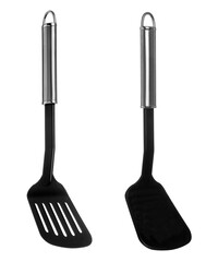 Two spatulas isolated on white. Cooking utensil