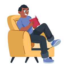 reader sitting with book