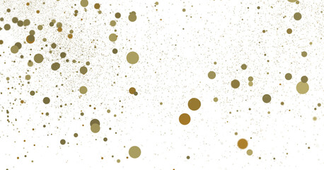 Sparkling Jubilation: Breathtaking 3D Illustration of Sparkling gold Confetti Celebration
