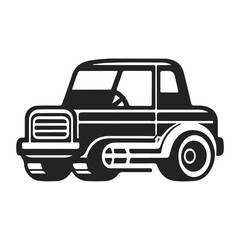 Old Car vecor Illustration. Car silhouette vector.
