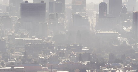 Image of icons over cityscape
