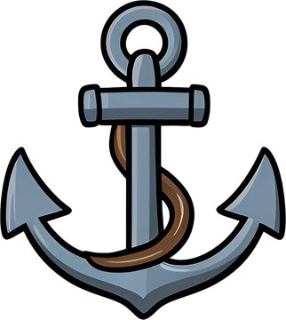 Anchor isolated on a transparent background