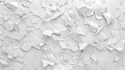 White polygon textured background.