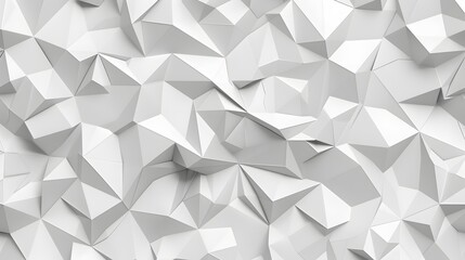 Fototapeta premium White polygon textured background.