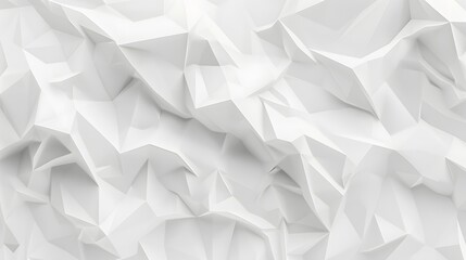 Obraz premium White polygon textured background.