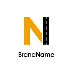 Simple minimalist initial N Way Logo