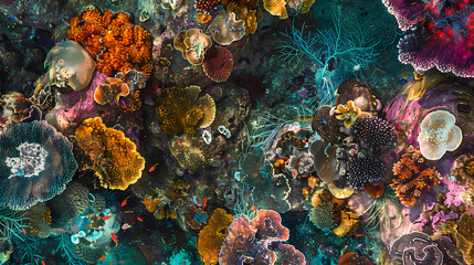 vibrant coral reefs