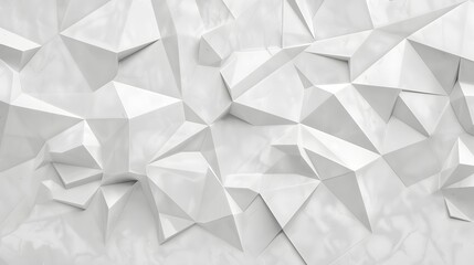 White polygon textured background.