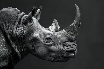Obraz premium A Rhinoceros Portrait