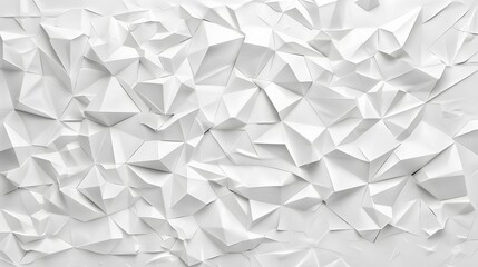White polygon textured background.