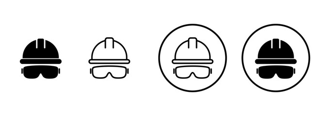 Helmet icon vector isolated on white background. Motorcycle helmets. Racing helmet. construction helmet icon. Safety helmet