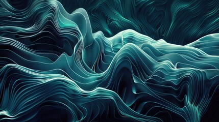 Abstract background with flowing lines and gradients, resembling ocean waves