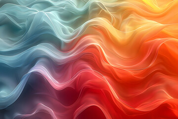 Fototapeta premium Colorful background with abstract colored lines and patterns. The color palette flow mix and diverse, including shades of blue, green, red, and orange, creating an impressive and dynamic look.