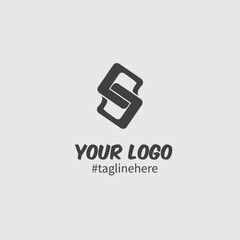 letter s logo design simple and modern