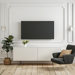 white wall in living room UHD Wallpapar