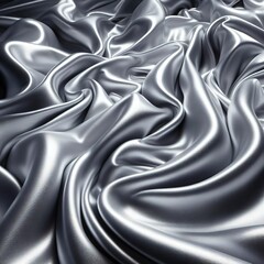 Fototapeta premium texture of silver satin fabric background
