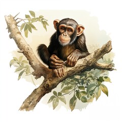 Obraz premium Illustration of monkey