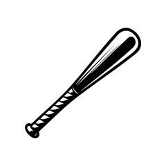 Obraz premium Baseball bat silhouette design vector Elements for baseball
