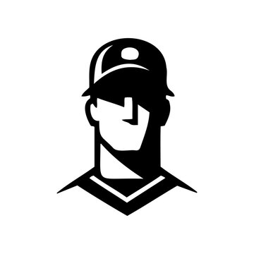 recommend clip art: Baseball player silhouette design vector Elements for baseball